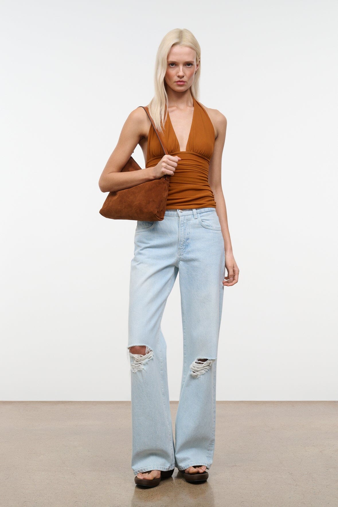 STAUD | Dani Shoulder Bag Tabac