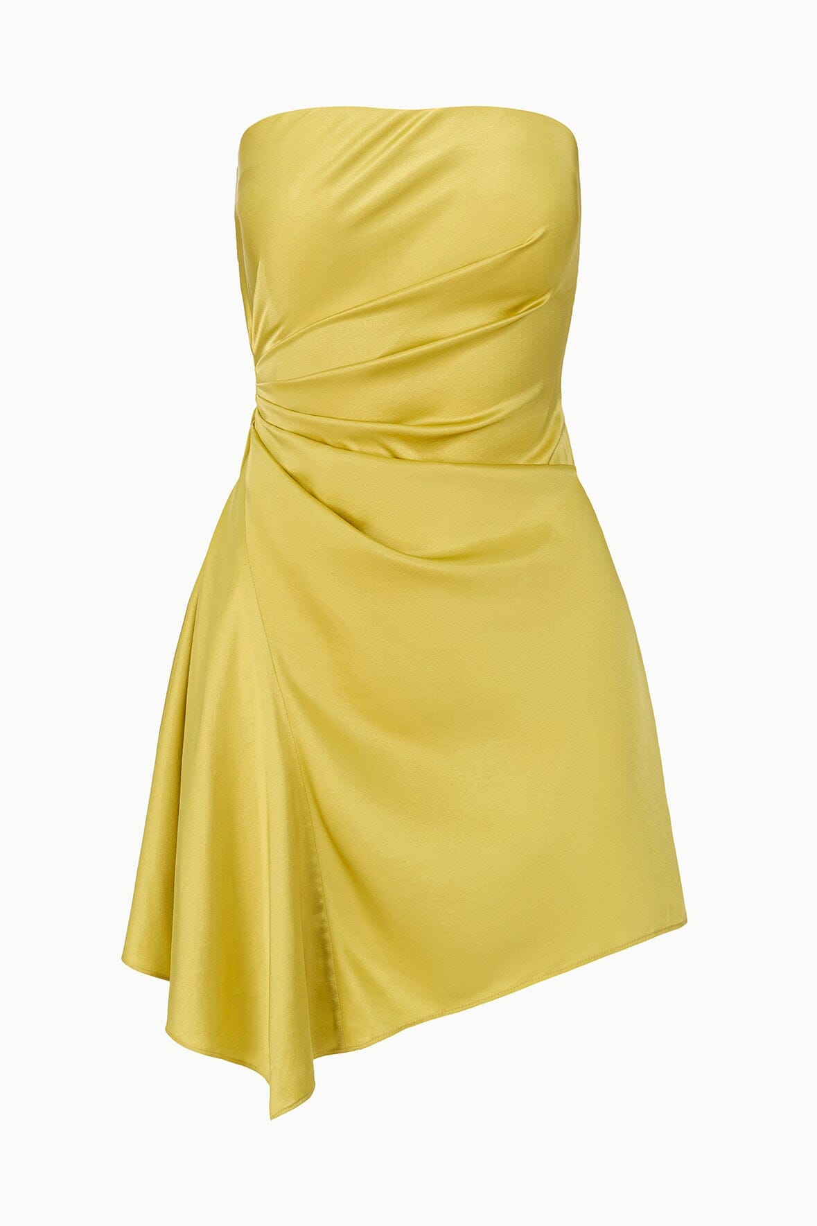 STAUD | Adriana Silk Dress Citron