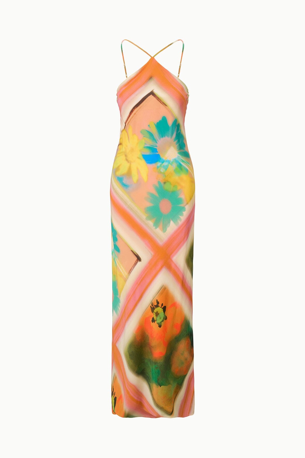 STAUD | Cubism Dress Superbloom Scarf