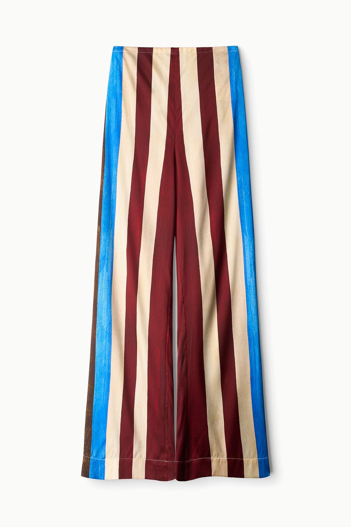 STAUD | Stroll Silk Pant Caffe Stripe