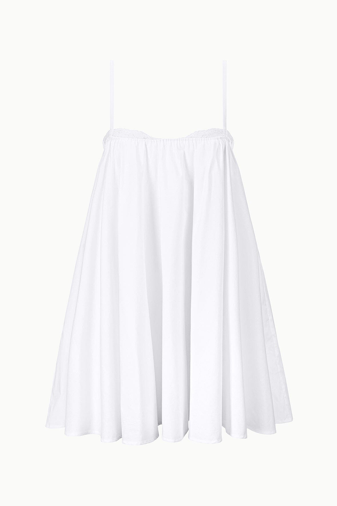 STAUD | Cecily Mini Dress White Babydoll Dress