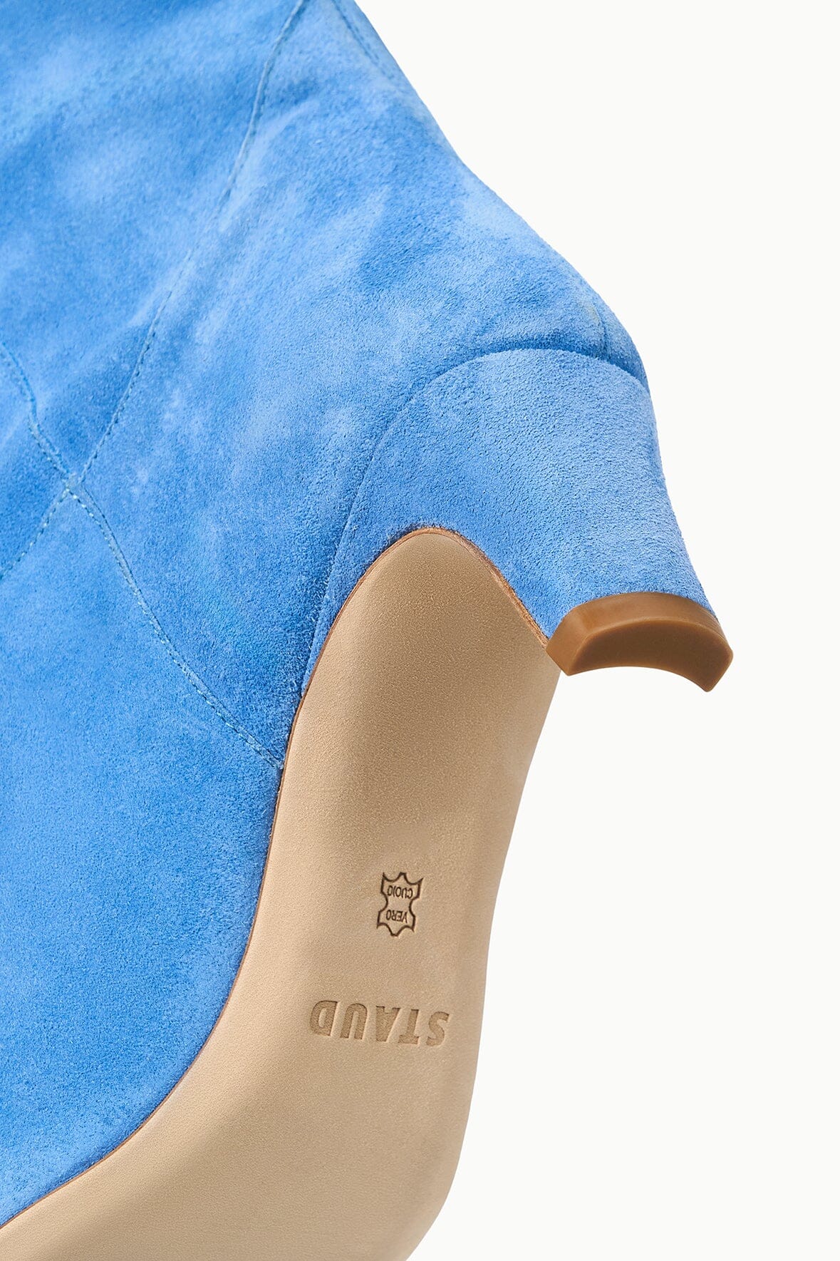 STAUD | Western Wally Boot Blue Suede