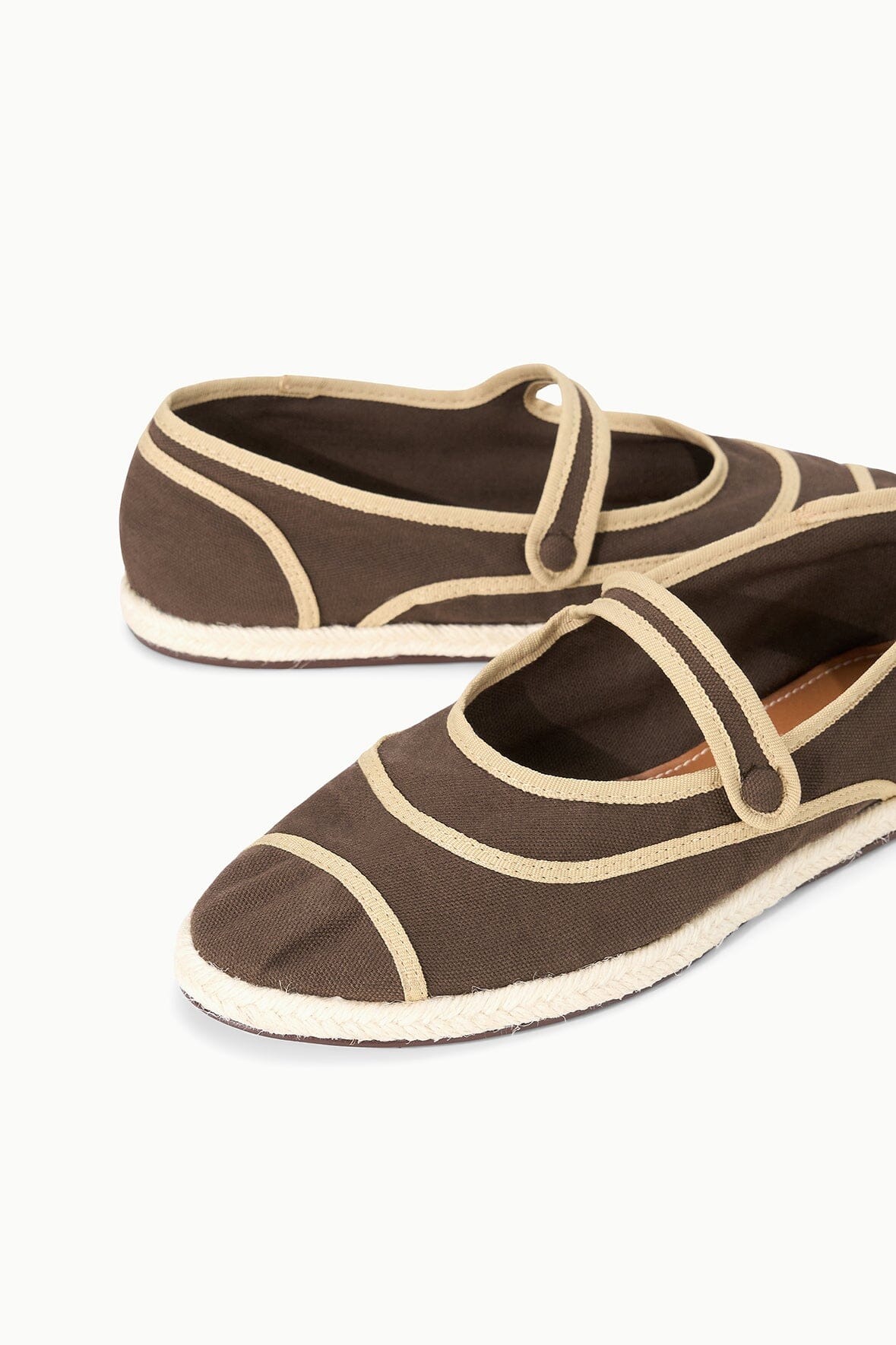 STAUD | Nora Espadrille Flat Espresso
