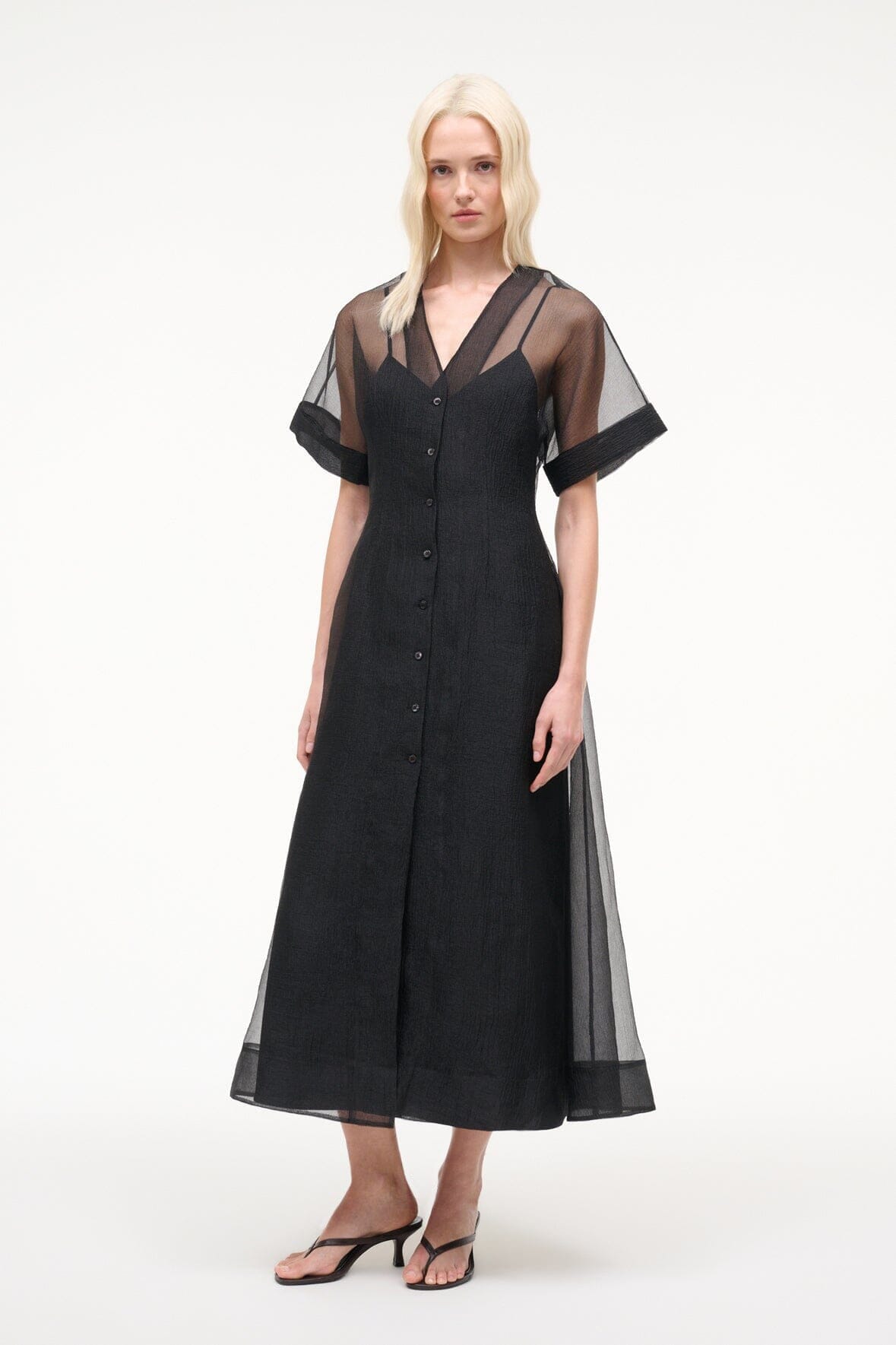 STAUD | Elle Dress Black