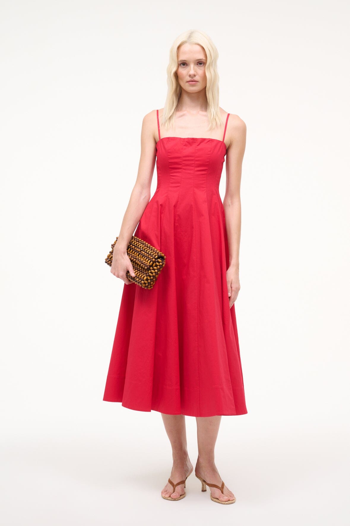 STAUD | Wylie Dress Cherry
