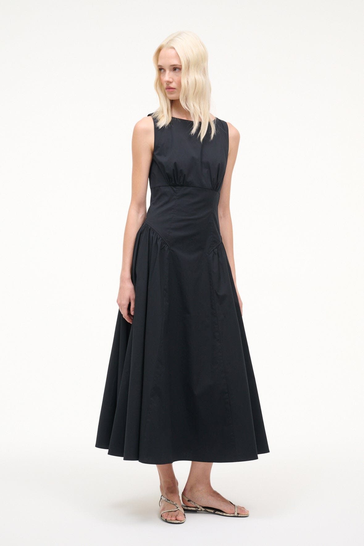 STAUD | Gwen Dress Black