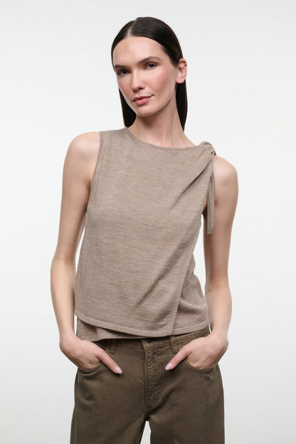 STAUD | Enya Top Sesame