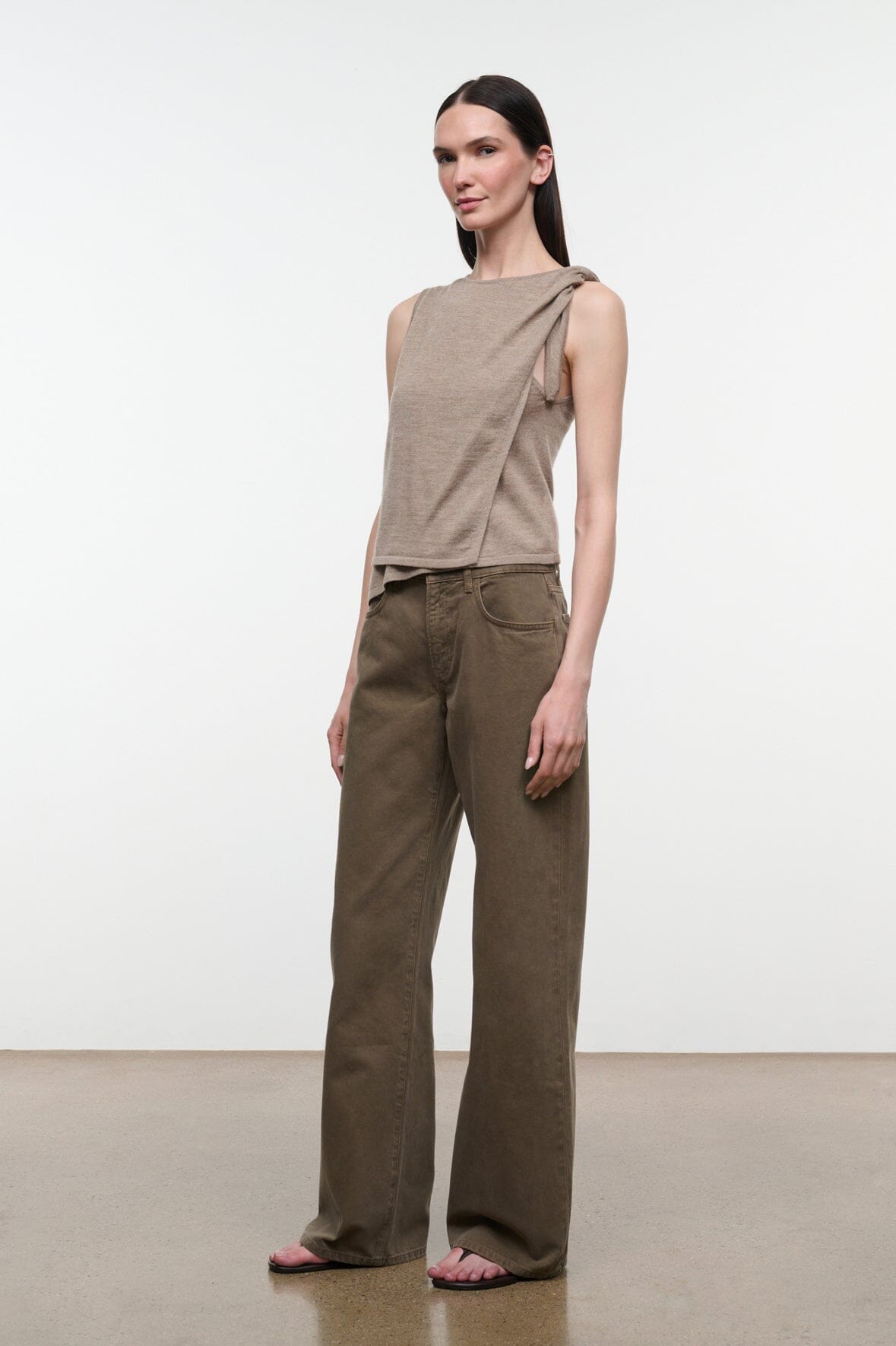 STAUD | Enya Top Sesame