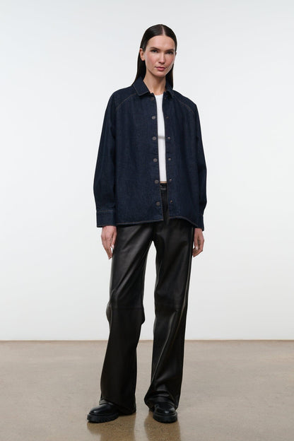 STAUD | Myles Shirt Jacket Indigo