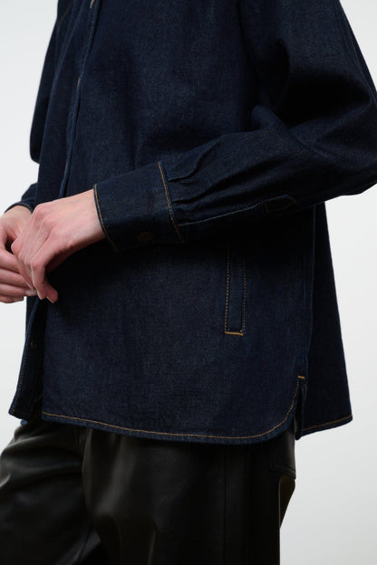 STAUD | Myles Shirt Jacket Indigo
