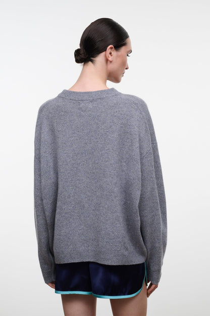 STAUD | Serrano Cashmere Relaxed Crew Ash