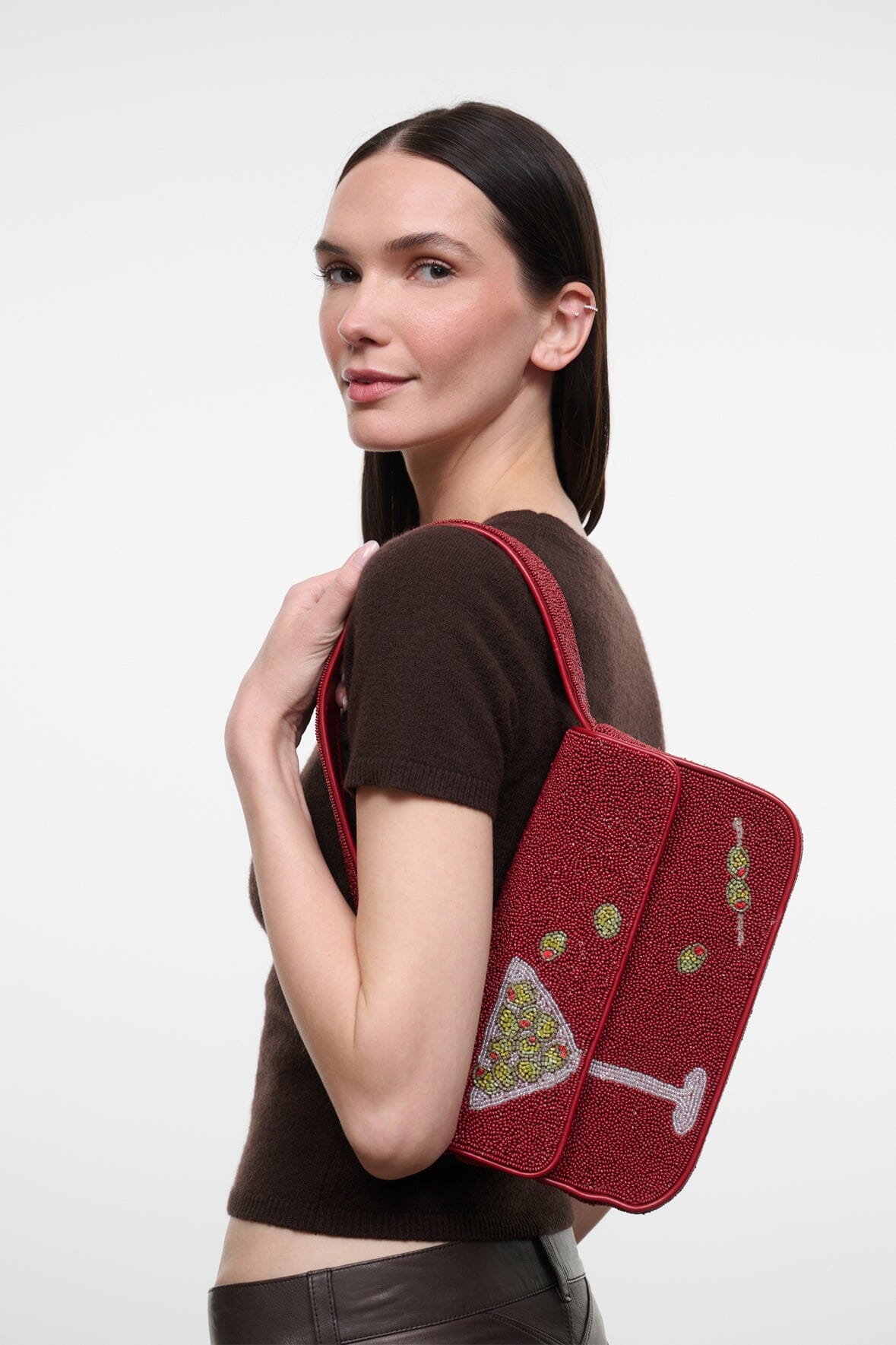 STAUD | Tommy Beaded Bag Extra Dirty