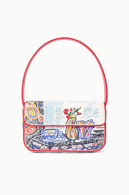 STAUD | Tommy Beaded Bag Teatime