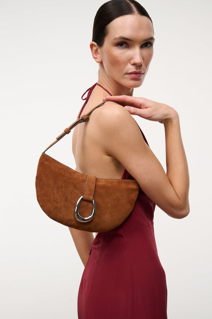 STAUD | Harlow Crescent Shoulder Bag Tabac