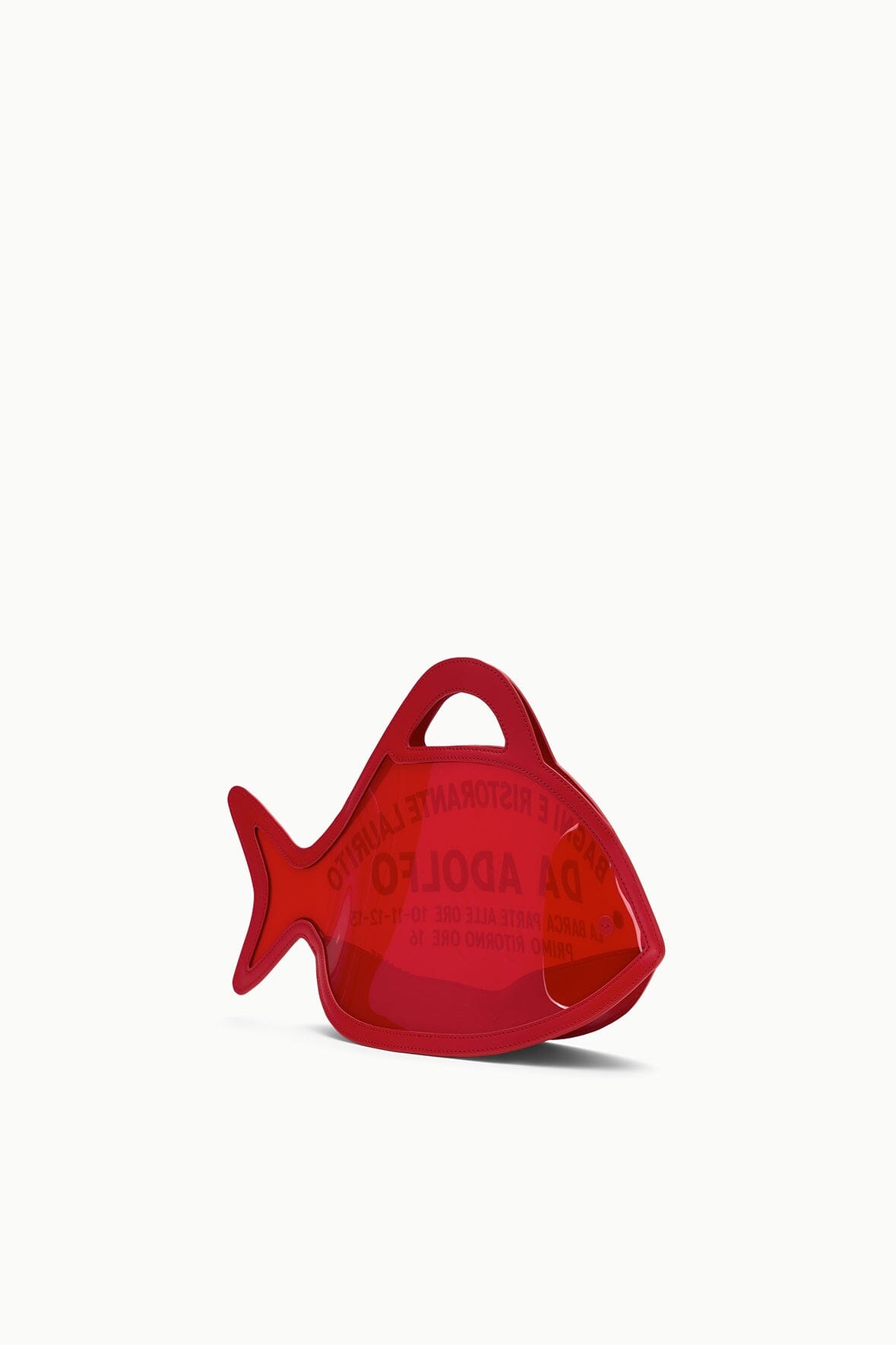 STAUD | Cleo Fish Bag X Da Adolfo - Pvc Red Rose Edition