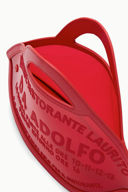 STAUD | Cleo Fish Bag X Da Adolfo - Pvc Red Rose Edition