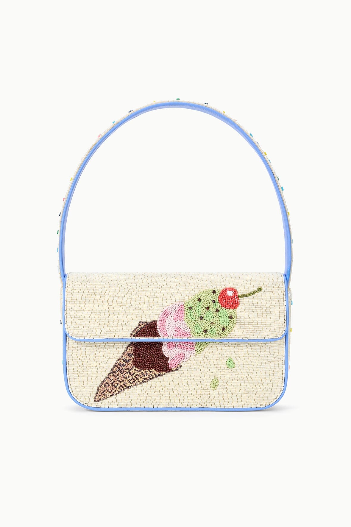 STAUD | Tommy Beaded Bag Triple Scoop