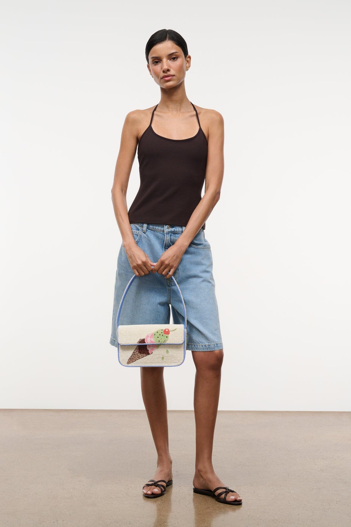 STAUD | Tommy Beaded Bag Triple Scoop