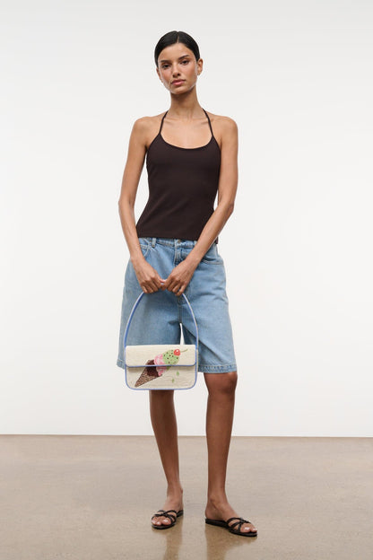 STAUD | Tommy Beaded Bag Triple Scoop