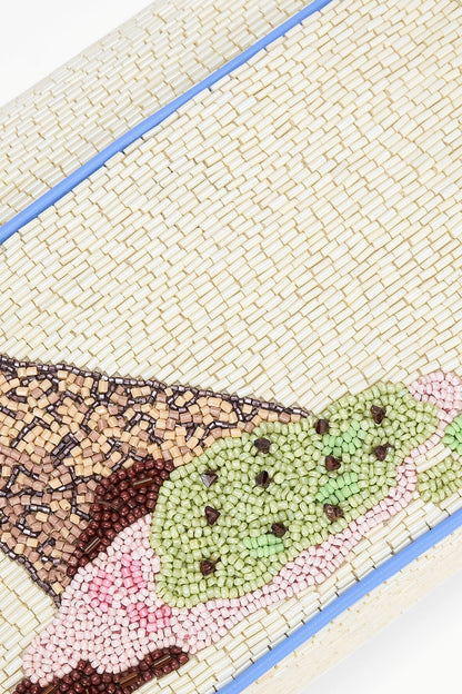 STAUD | Tommy Beaded Bag Triple Scoop