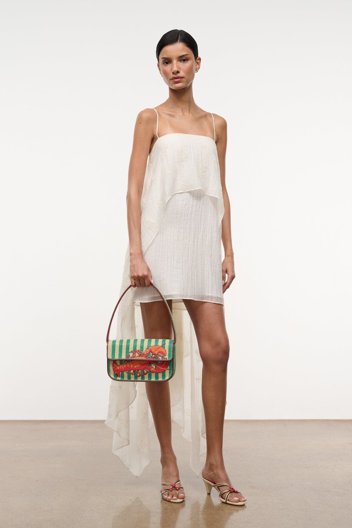 STAUD | Tommy Beaded Bag Summer Lobster