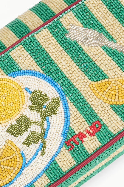 STAUD | Tommy Beaded Bag Summer Lobster