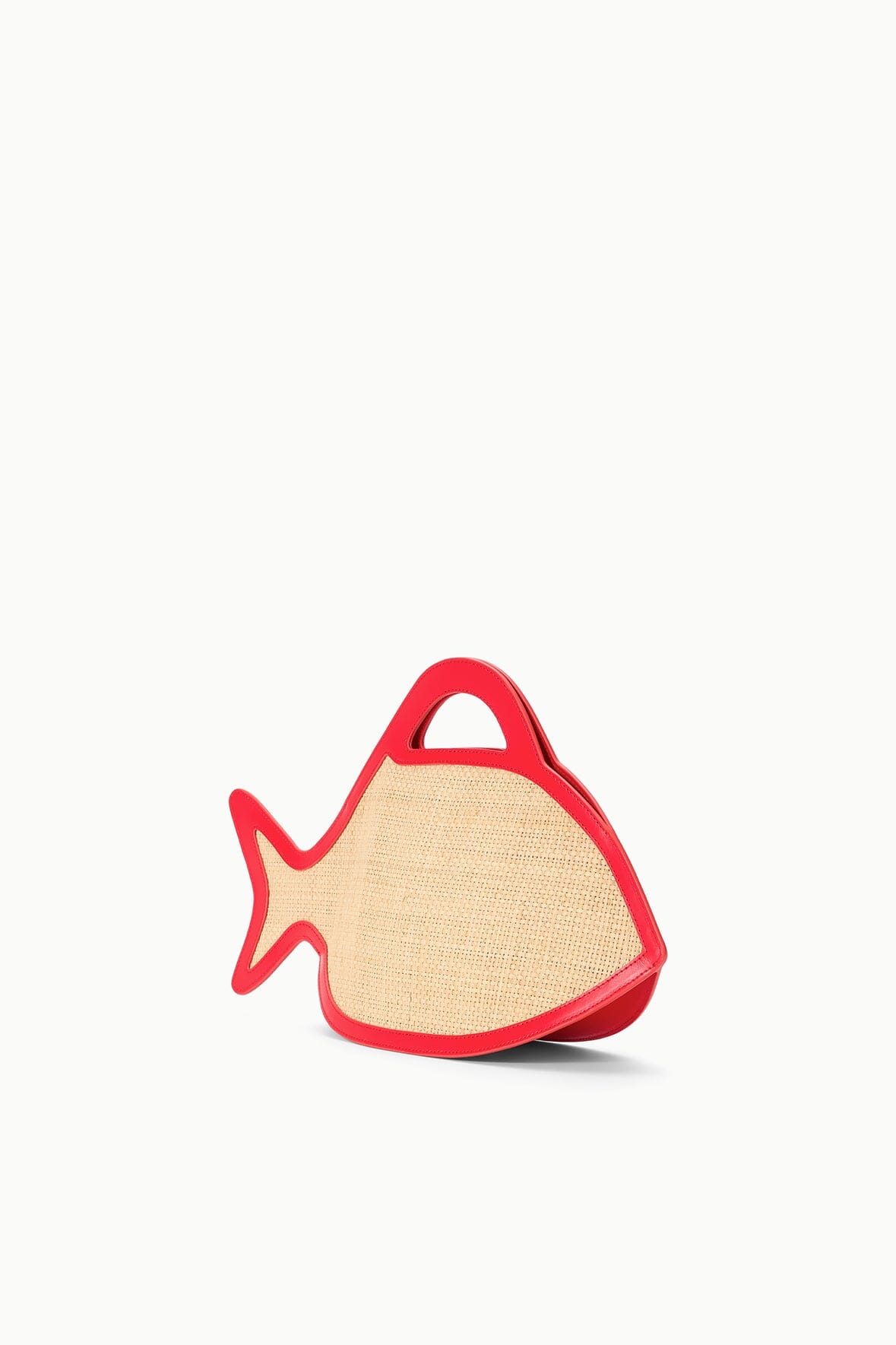 STAUD | Cleo Fish Bag X Da Adolfo - Natural Raffia Design