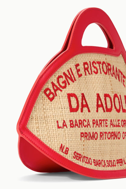 STAUD | Cleo Fish Bag X Da Adolfo - Natural Raffia Design