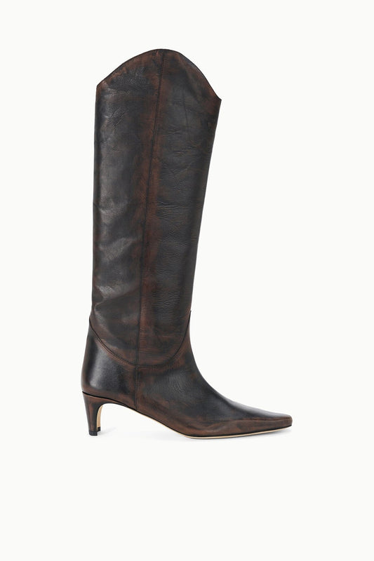 STAUD | Western Wally Boot Espresso Distressed
