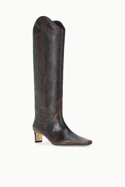 STAUD | Western Wally Boot Espresso Distressed