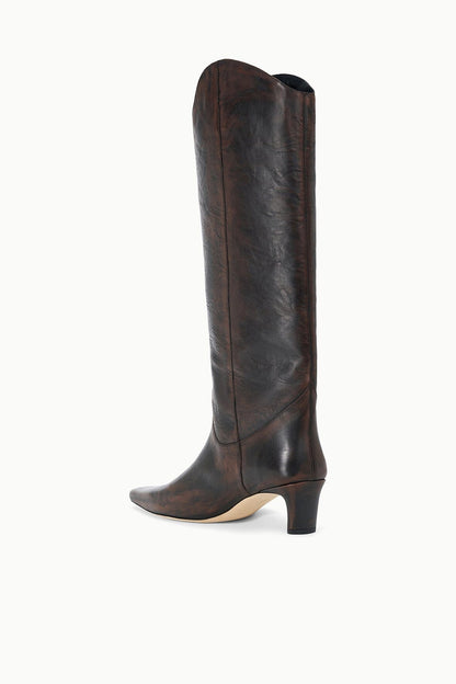STAUD | Western Wally Boot Espresso Distressed