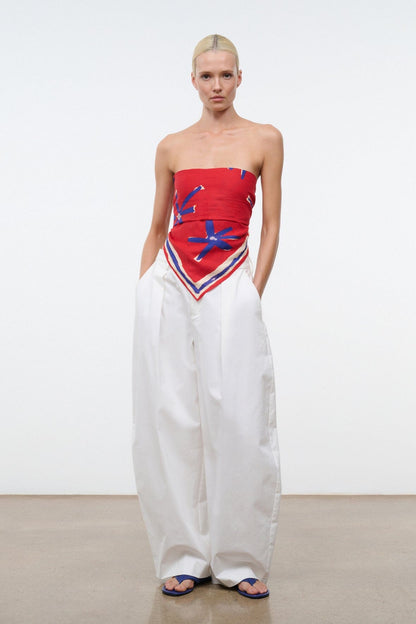 STAUD | Sonya Linen Scarf Painted Foulard
