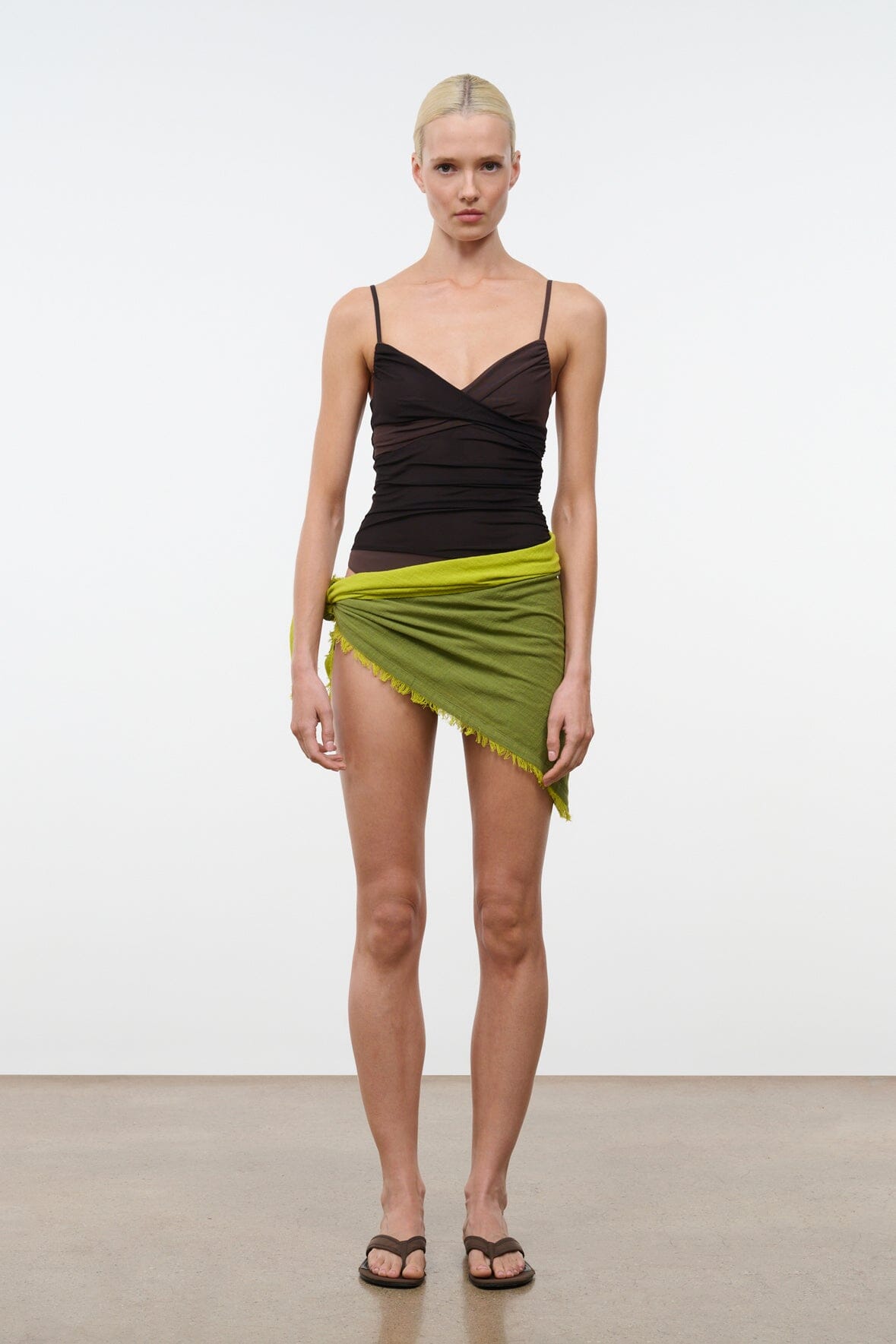 STAUD | Sonya Scarf Pesto