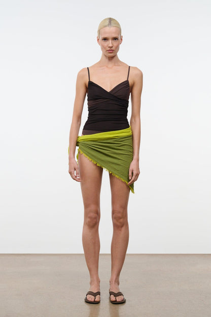STAUD | Sonya Scarf Pesto