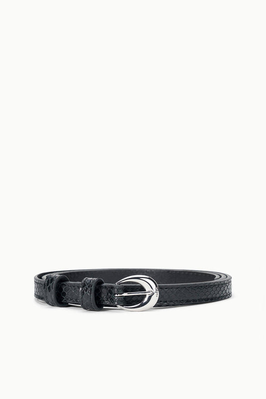 STAUD | Slim Moon Buckle Belt - 13mm Black