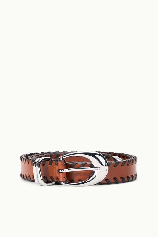 STAUD | Moon Metal Keeper Belt - 26 Mm Tabac Espresso