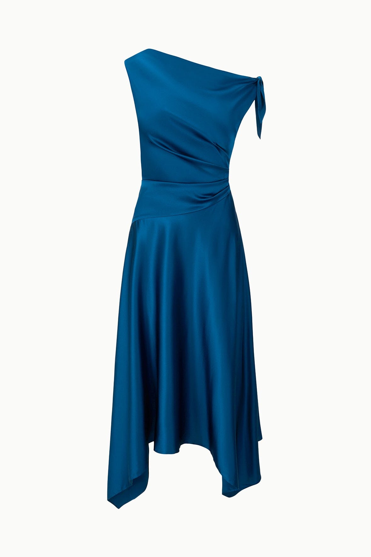 STAUD | Portia Silk Dress Harbor