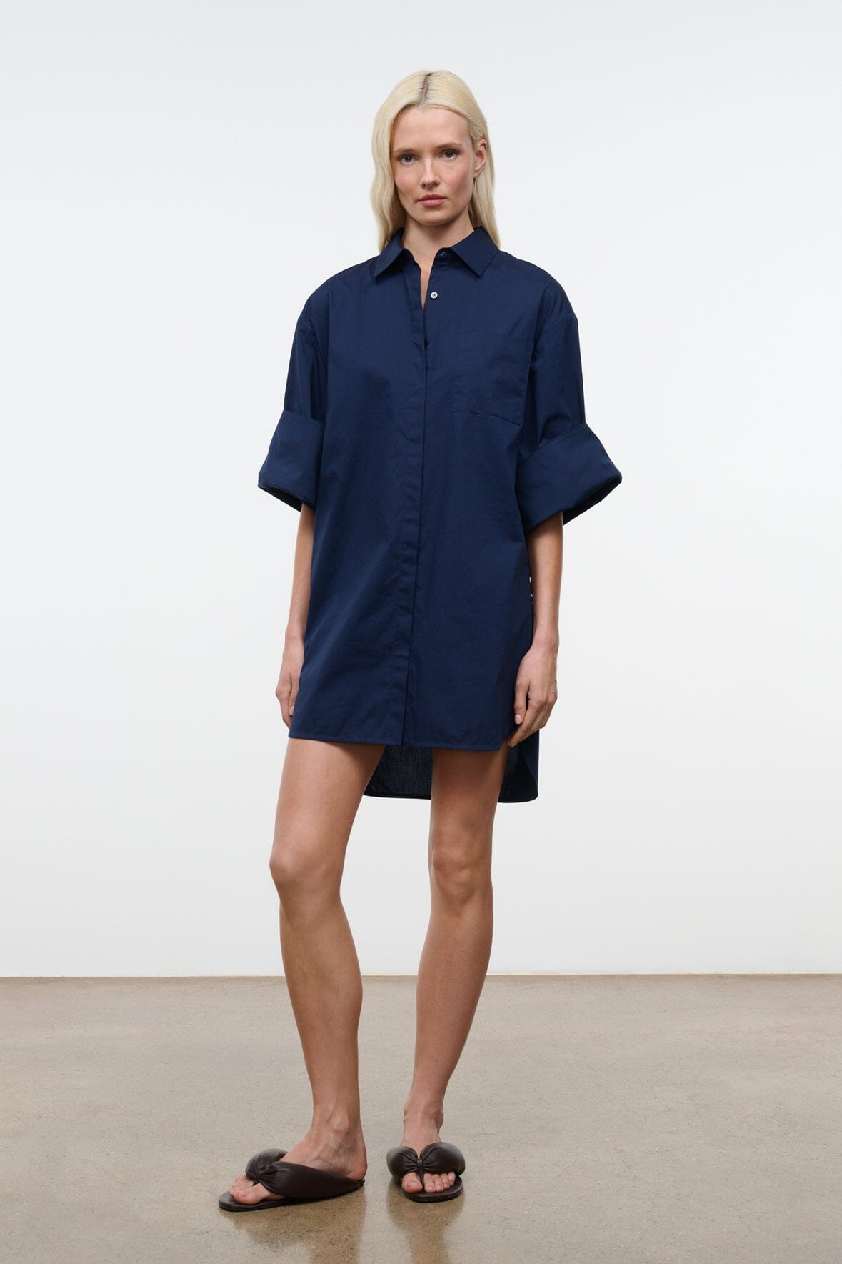 STAUD | Nico Dress Navy
