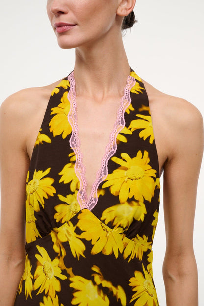 STAUD | Lucca Mini Dress Golden Daisy