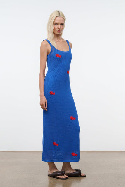 STAUD | Pietro Dress Da Adolfo Blue