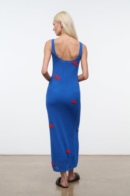 STAUD | Pietro Dress Da Adolfo Blue