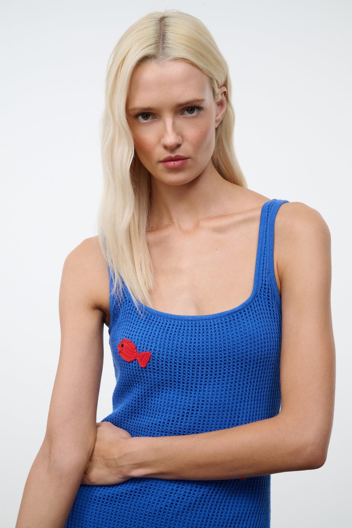 STAUD | Pietro Dress Da Adolfo Blue