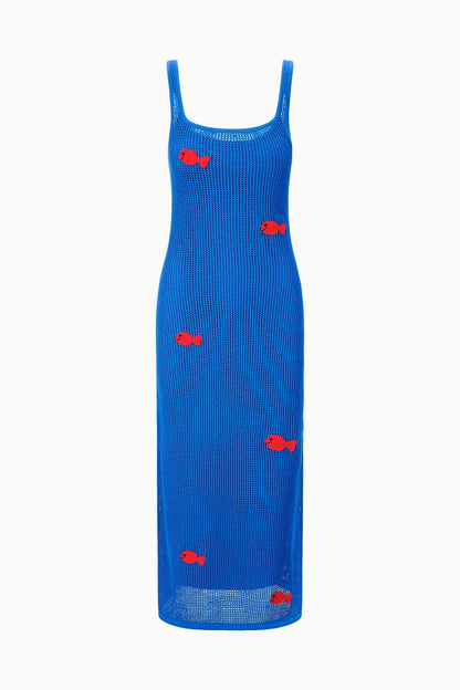 STAUD | Pietro Dress Da Adolfo Blue