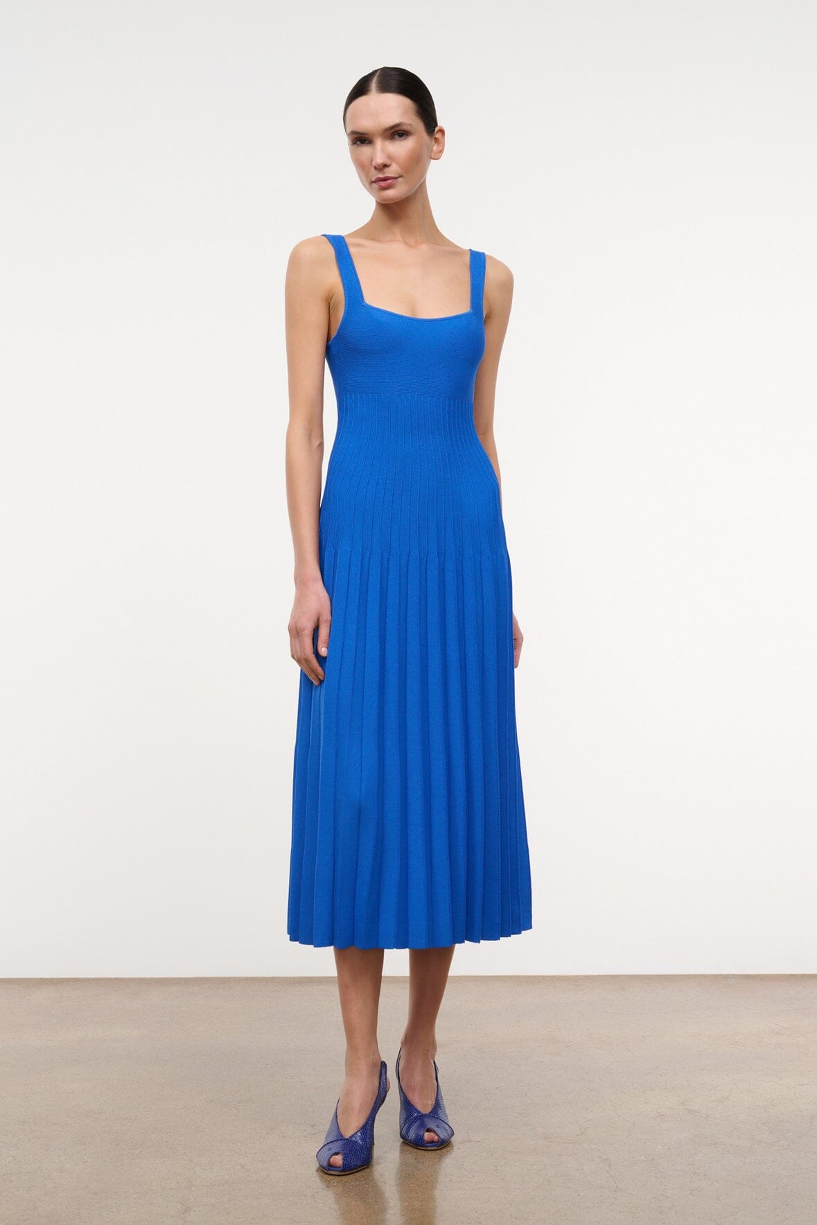 STAUD | Ellison Dress Cobalt