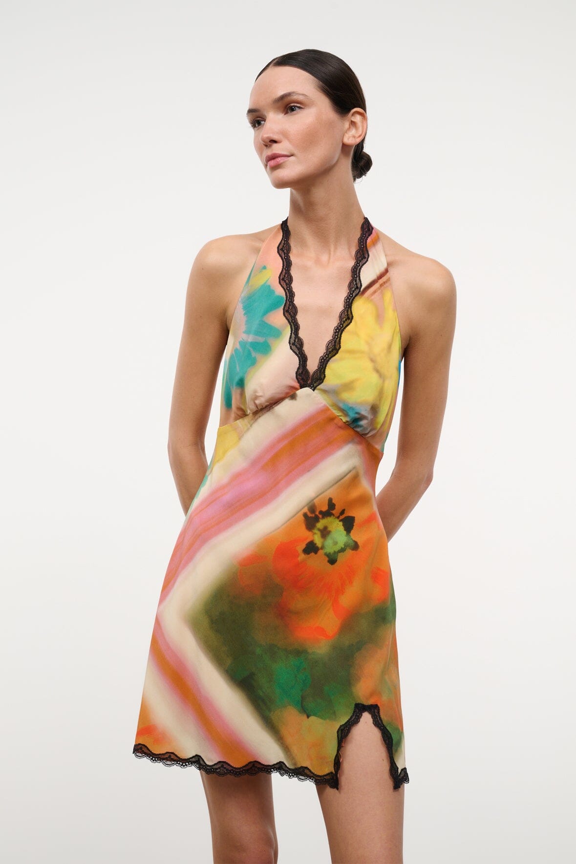 STAUD | Lucca Mini Dress Superbloom Scarf