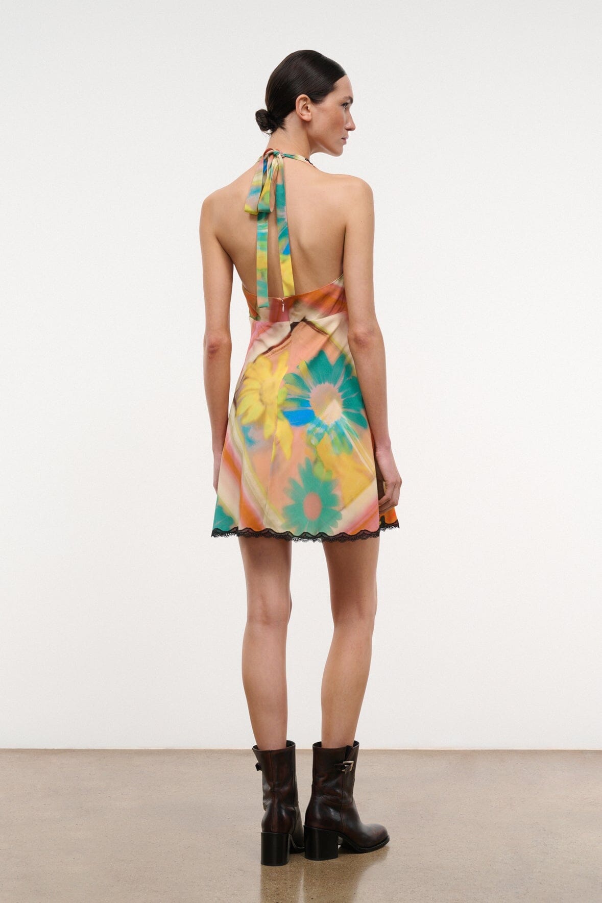 STAUD | Lucca Mini Dress Superbloom Scarf