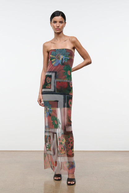 STAUD | Liliana Dress Superbloom Scarf