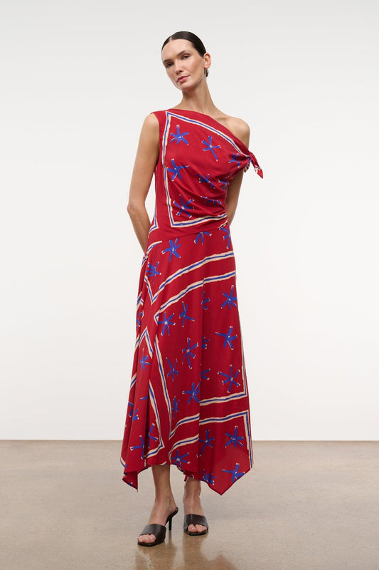 STAUD | Portia Dress Painted Foulard