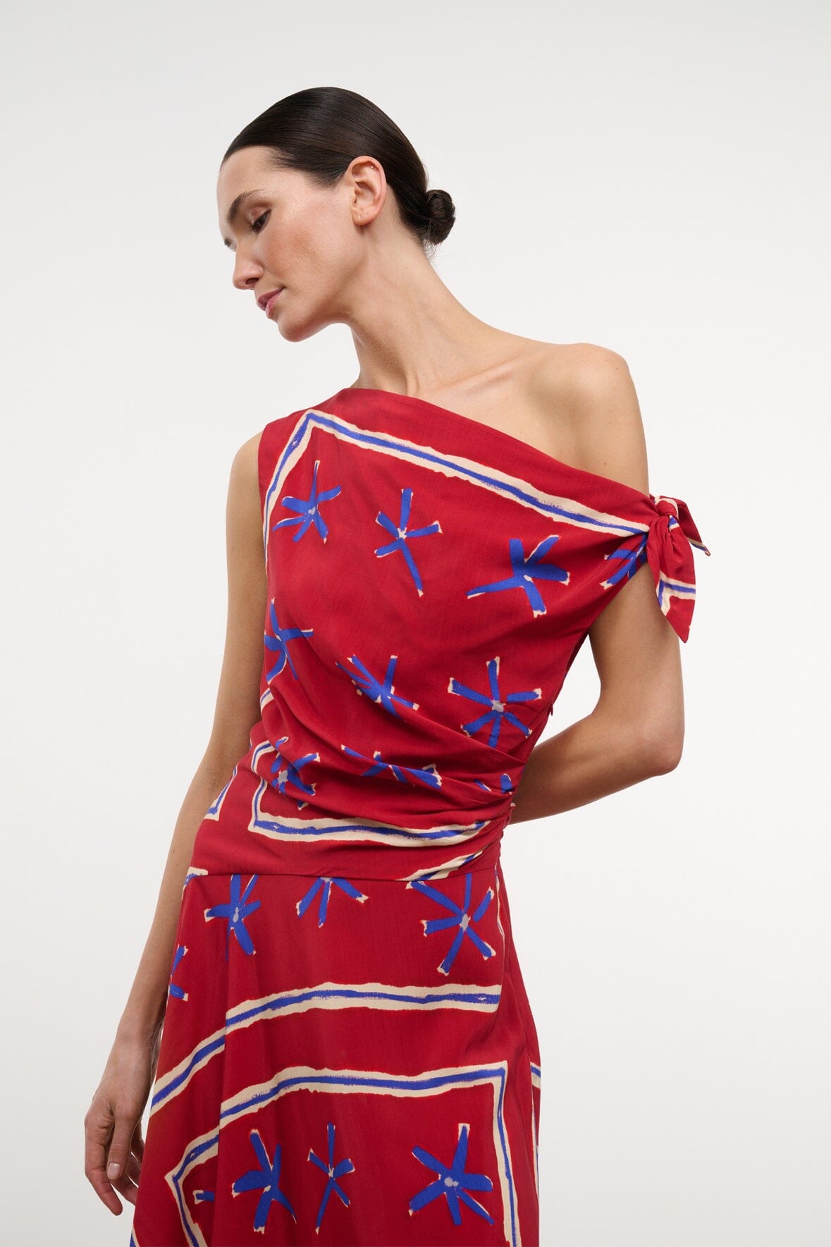 STAUD | Portia Dress Painted Foulard