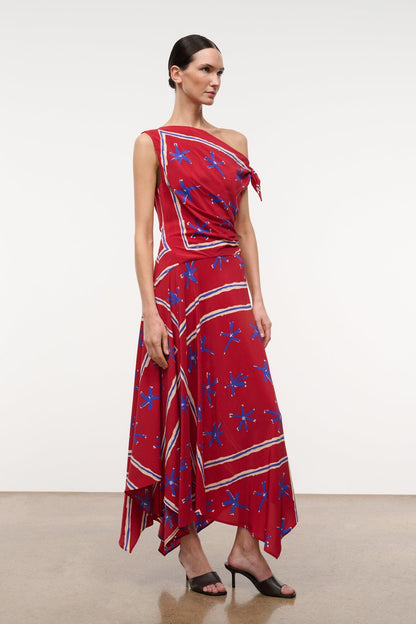 STAUD | Portia Dress Painted Foulard